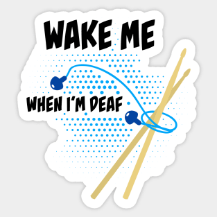 Deaf Drummer Sticker